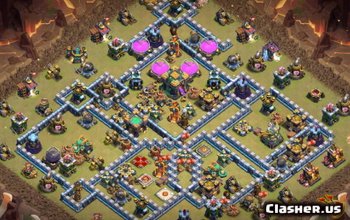 CoC Town Hall 14 Base Layouts & Links - Home & War Maps #13152