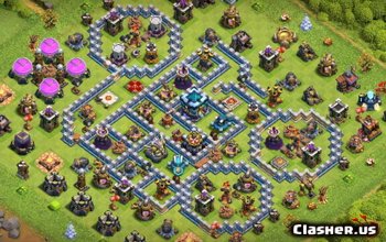 CoC Town Hall 13 Base Layouts: Home, War & Trophy Maps #13249