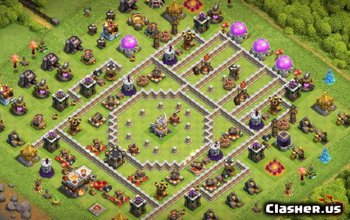 CoC Town Hall 12 Base Layouts & Maps - Home, War, Hybrid #13356