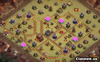 CoC Town Hall 10 Layouts: Home, War & Map Designs #13600