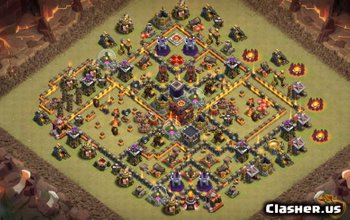 CoC Town Hall 10 Base Layouts & Maps for Home, War, and Trophy #13627