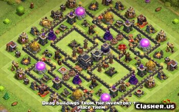 CoC Town Hall 9 Base Layouts: War, Farming & Trophy Maps #13759