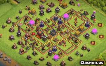 Top CoC Town Hall 10 Base Layouts & Maps for War & Trophy #13892