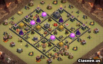 CoC Town Hall 9 Base Layouts & Maps for Home & War #13902