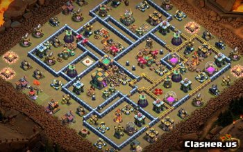 Town Hall 14 Base Layouts for CoC: War Maps & Home Village #13934