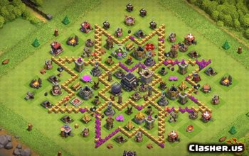 CoC Town Hall 9 Base Layouts: Trophy & Hybrid Maps #13940