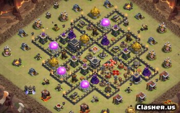 CoC Town Hall 9 Base Layouts: Home, War & Trophy Maps #14080