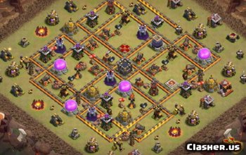 CoC Town Hall 10 Base Layouts & Maps - Copy Now! #14090