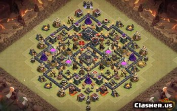 Best CoC Town Hall 9 Base Layouts: Farming & Trophy Maps #14144