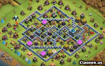 CoC Town Hall 13 Base Layouts: Home, War & Trophy Maps #14223