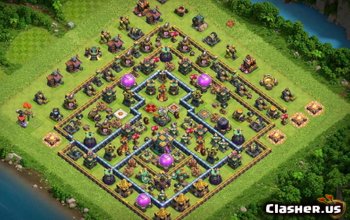 CoC Town Hall 14 Base Layouts: Farming, Trophy & War Maps #14295
