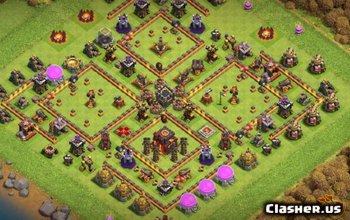 CoC Town Hall 10 Base Layouts: Home, War, Trophy Maps #14300