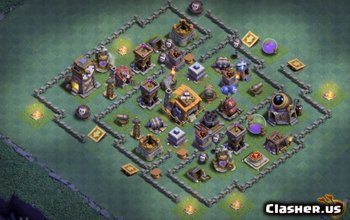 Builder Hall 7 تخطيطات قاعدة لـ COC: خرائط الزراعة والكأس #14319