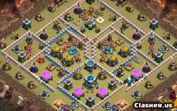 CoC Town Hall 13 Base Layouts: Home Village & War Maps #14409