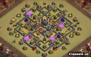 Town Hall 9 Base Layouts for CoC: Trophy & Farming Maps #14501