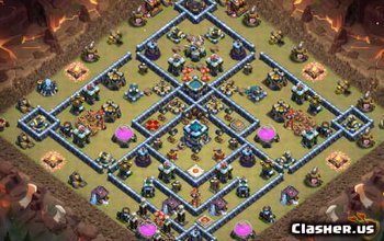 CoC Town Hall 13 Base Layouts: War, Trophy & Home Village #14585