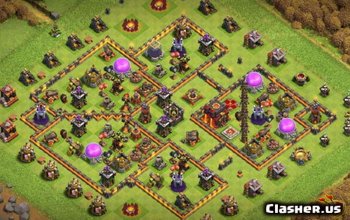 Clash of Clans Town Hall 10 Base Layouts & Maps #14609