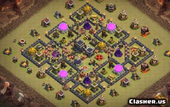 Clash of Clans Town Hall 9 Base Layouts & Maps #14613