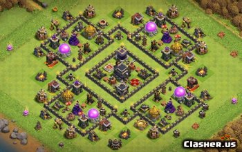 Town Hall 9 CoC Base Layouts: War, Trophy & Home Village #14632