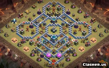 CoC Town Hall 13 Base Layouts: Home, War & Hybrid Maps #14665