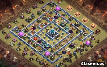 Top Town Hall 13 Base Layouts for CoC - Trophy & War Maps #14668