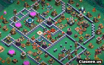 CoC Town Hall 13 Base Layouts: War, Trophy & Home Maps #14672