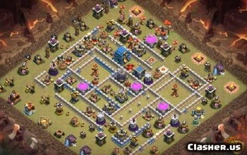 CoC Town Hall 12 Base Layouts: Home, Trophy & War Maps #14743