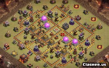 CoC Town Hall 10 Base Layouts: Home & War Maps #14813