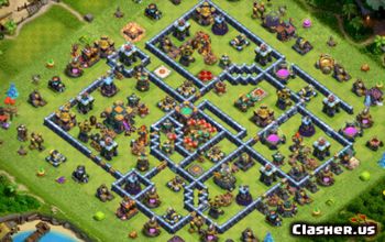 CoC Town Hall 14 Base Layouts: Home, Trophy & War Maps #14833