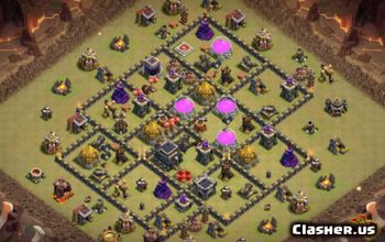 Town Hall 9 CoC Base Layouts: War, Trophy & Home Village #14836