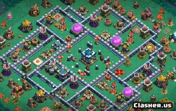 CoC Town Hall 13 Base Layouts: Home, War, & Trophy Maps #14863