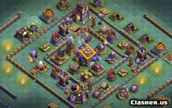 CoC Builder Hall 9 Base Layouts: Farming & Trophy Maps #14879