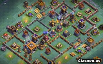 CoC Builder Hall 9 Base Layouts: Farming & Trophy Maps #14881