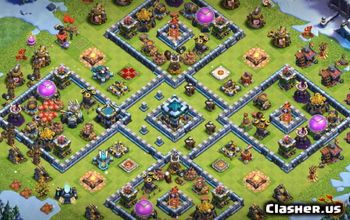 CoC Town Hall 13 Base Layouts: Farming & Trophy Maps #14886