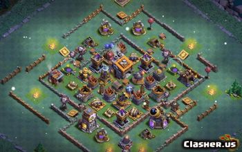 CoC Builder Hall 9 Base Layouts: Farming & Trophy Maps #14920