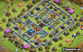 Base Layouts for CoC Town Hall 13: Home, War & Trophy #14988