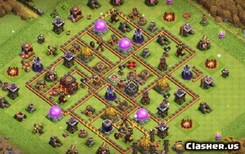 CoC Town Hall 10 Base Layouts: Trophy & Farming Maps #15076
