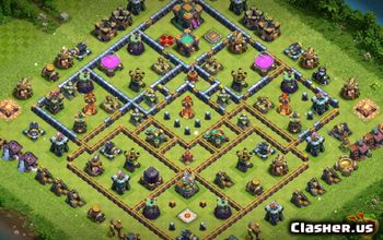 CoC Town Hall 14 Base Layouts & Maps for Your Home Village #15100