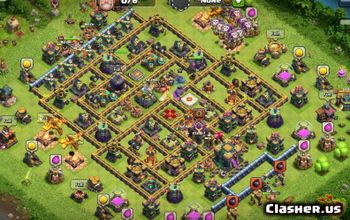 CoC Town Hall 14 Base Layouts & Trophy Map Link #15446
