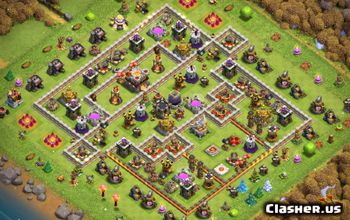 CoC Town Hall 11 Base Layouts: Farming & Trophy Maps #15464