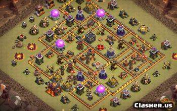 Top Town Hall 10 Base Layouts for CoC | Home & War Maps #15590