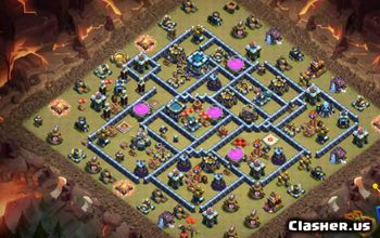 Town Hall 13 Base Layouts for CoC: War, Trophy & Home Maps #15620