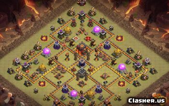 CoC Town Hall 10 Base Layouts: Farming, War & Trophy Maps #15738
