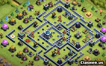 CoC Town Hall 13 Base Layouts: Home, War & Trophy Maps #15747