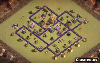 CoC Town Hall 7 Base Layouts: Home, War & Trophy Maps #15754