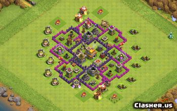 Top Town Hall 7 Clash of Clans Base Layouts & Maps #15772