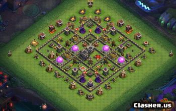 Top Clash of Clans Town Hall 9 Base Layouts & Maps #15811