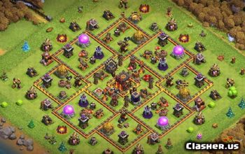 Best Town Hall 10 CoC Base Layouts & Maps for Farming #15814
