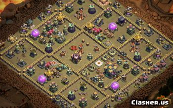 CoC Town Hall 14 Base Layouts: War, Trophy & Home Village #15834