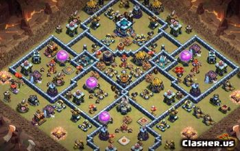 CoC Town Hall 13 Base Layouts: Home, War, Farming Maps #15836